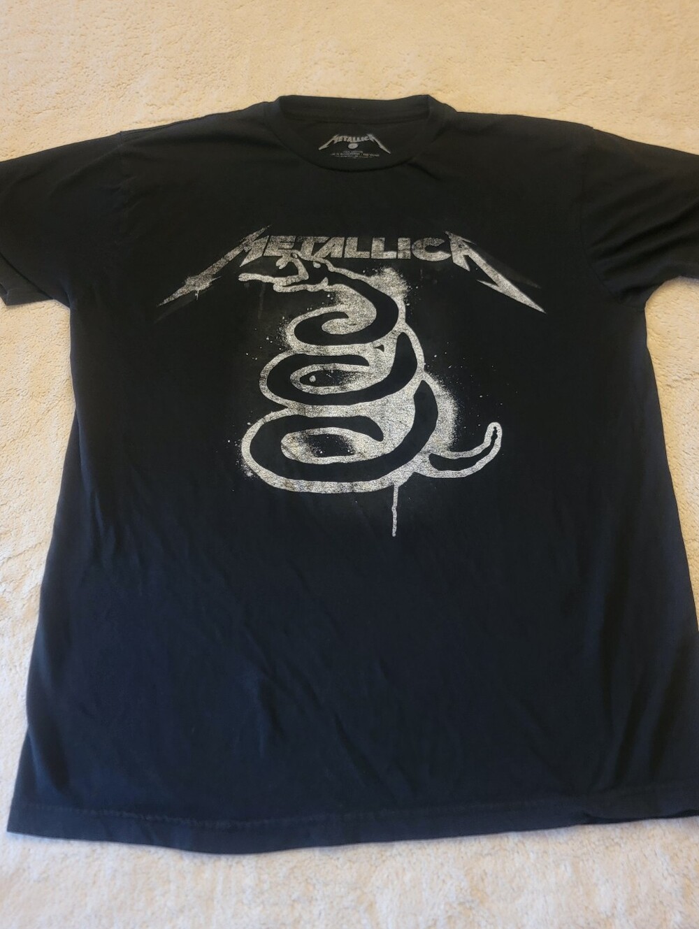 Metallica Black Album Short Sleeve Graphic T-Shirt